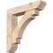 Ekena Millwork Merced Slat Smooth Bracket w/ Offset Brace, Douglas Fir, 7 1/2"W x 36"D x 36"H BKT0806X36X36MRC06SDF - alternate 1